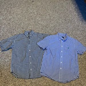 Bundle Polo Ralph Lauren Plaid shirts Short sleeve Medium 10-12 Youth Boys